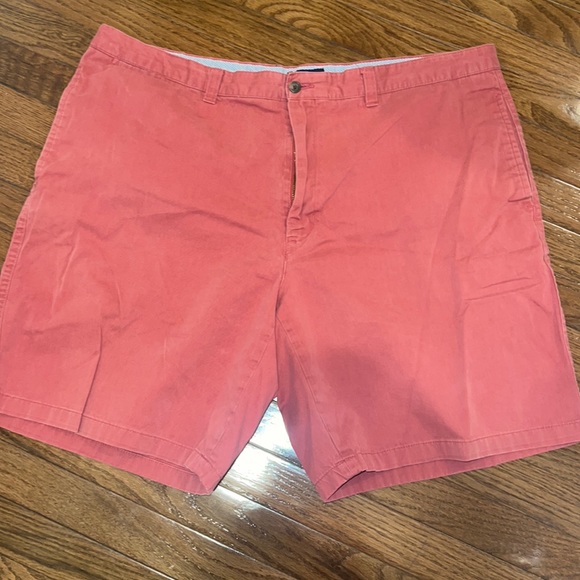 Club Room Cranberry Red Khaki Shorts - Picture 1 of 3
